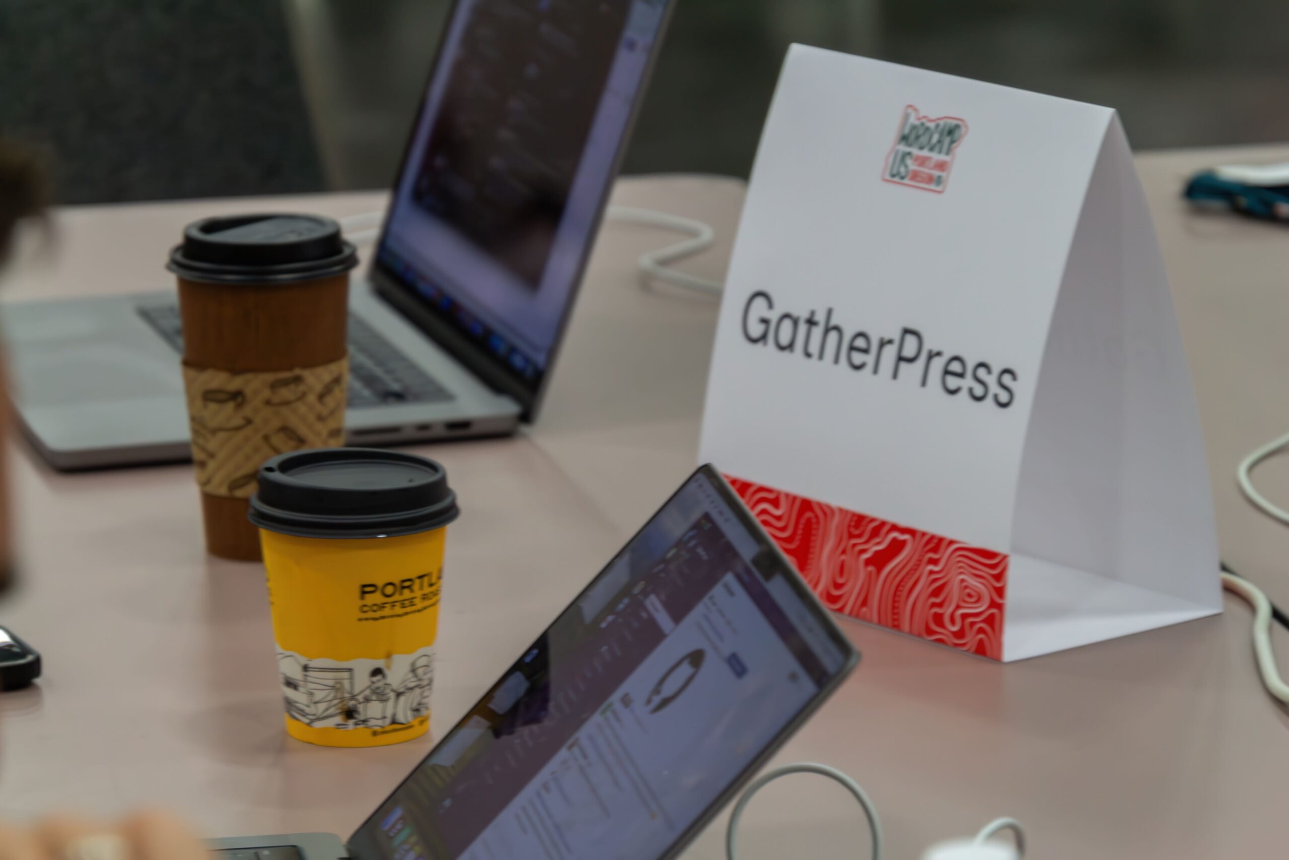 GatherPress table at WordCamp US